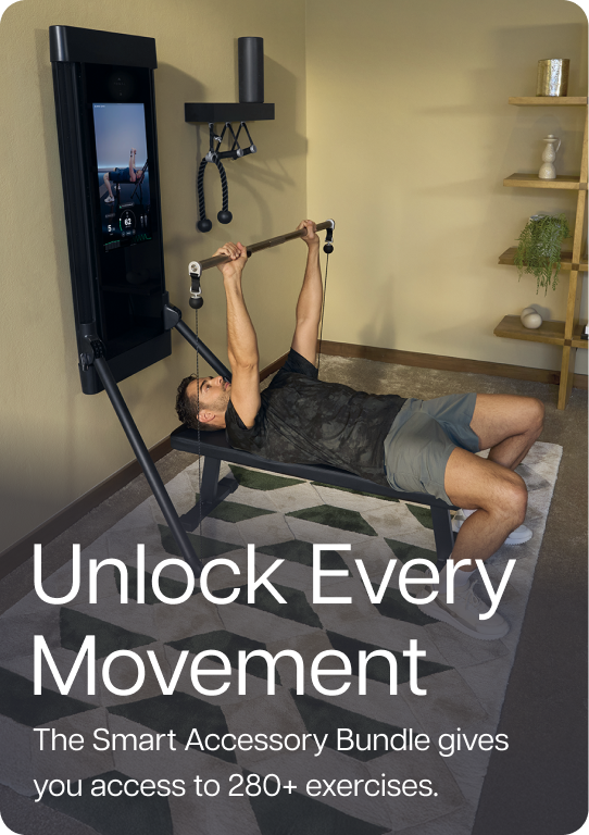 Unlock every movement. The Smart Accessory Bundle gives you access to 280+ exercises.
