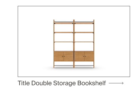 Title Double Storage Bookshelf