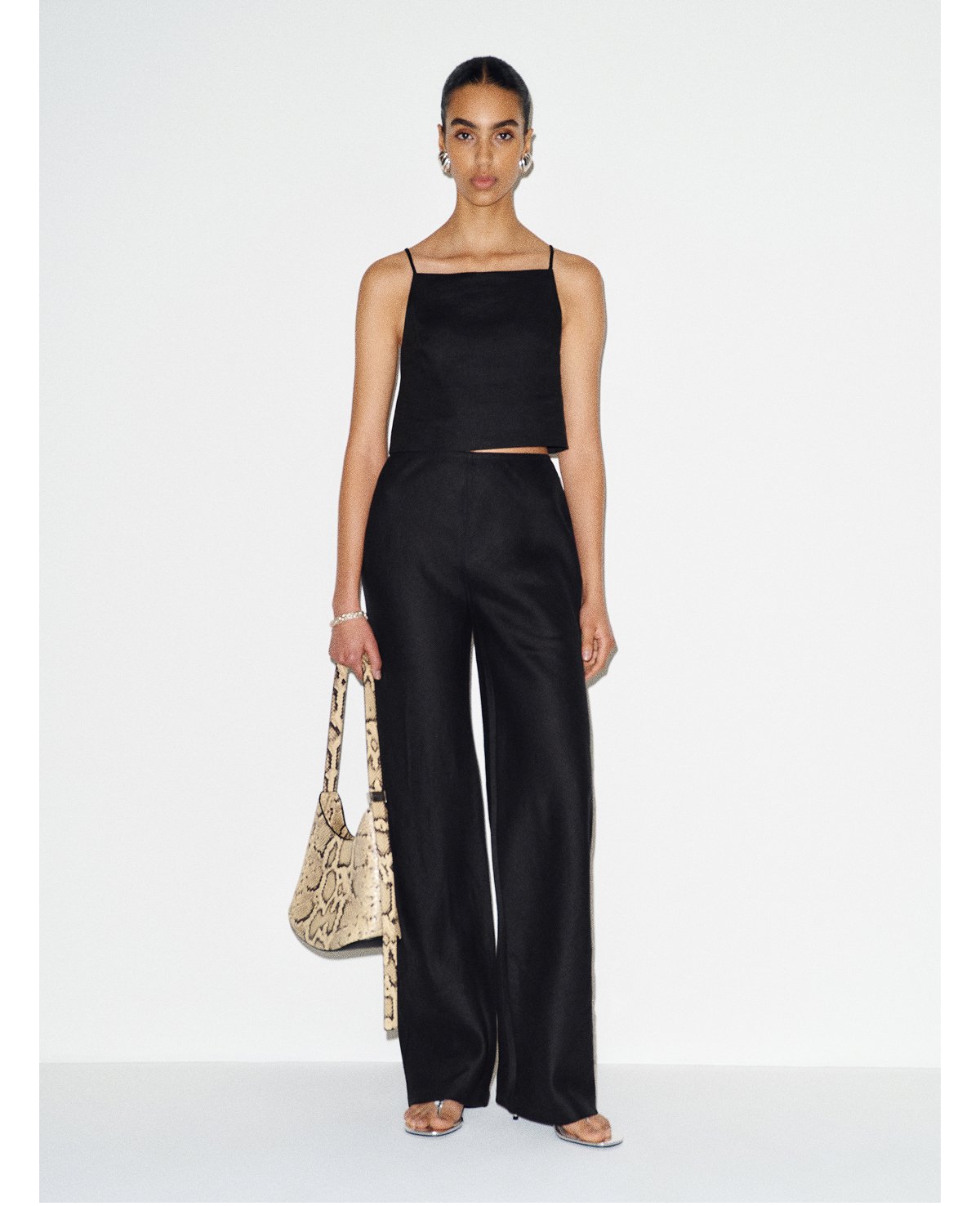 Gale Linen Mid Rise Pant