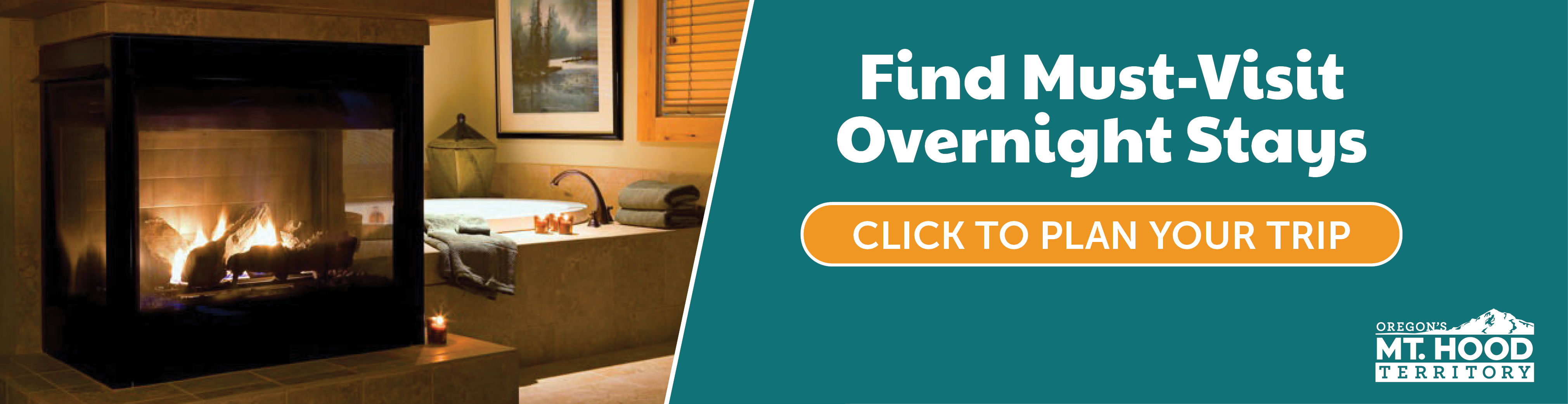 OMG lodging with a fireplace beside the bathtub in Mt Hood Oegon