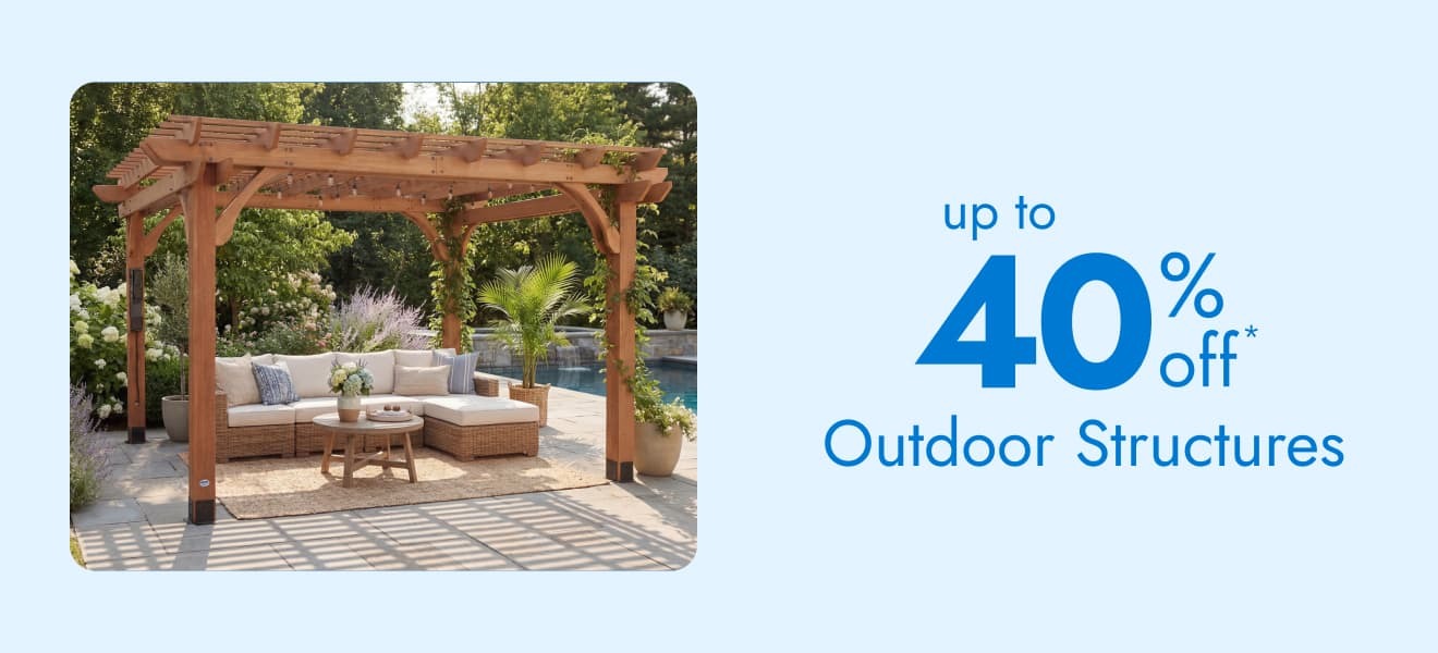 Shop Outdoor Structures - Up to 30 % Off
