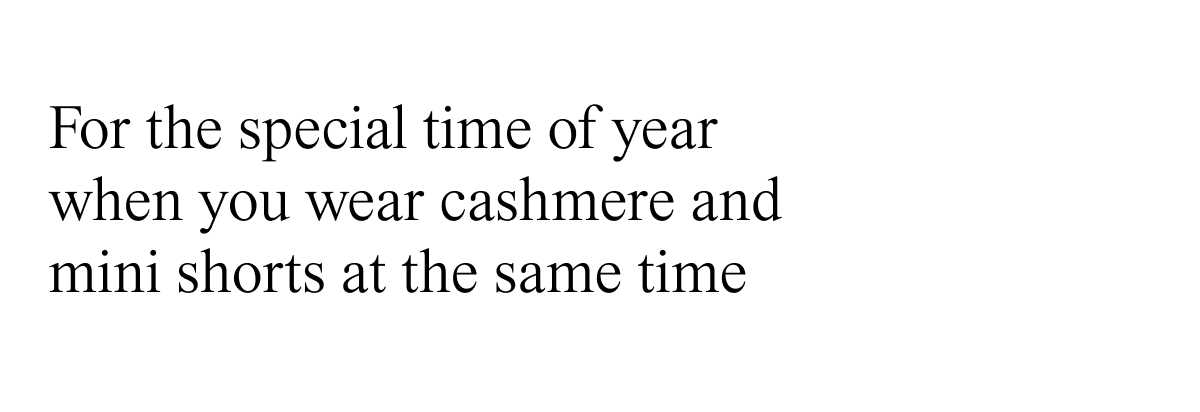 For the special time of year