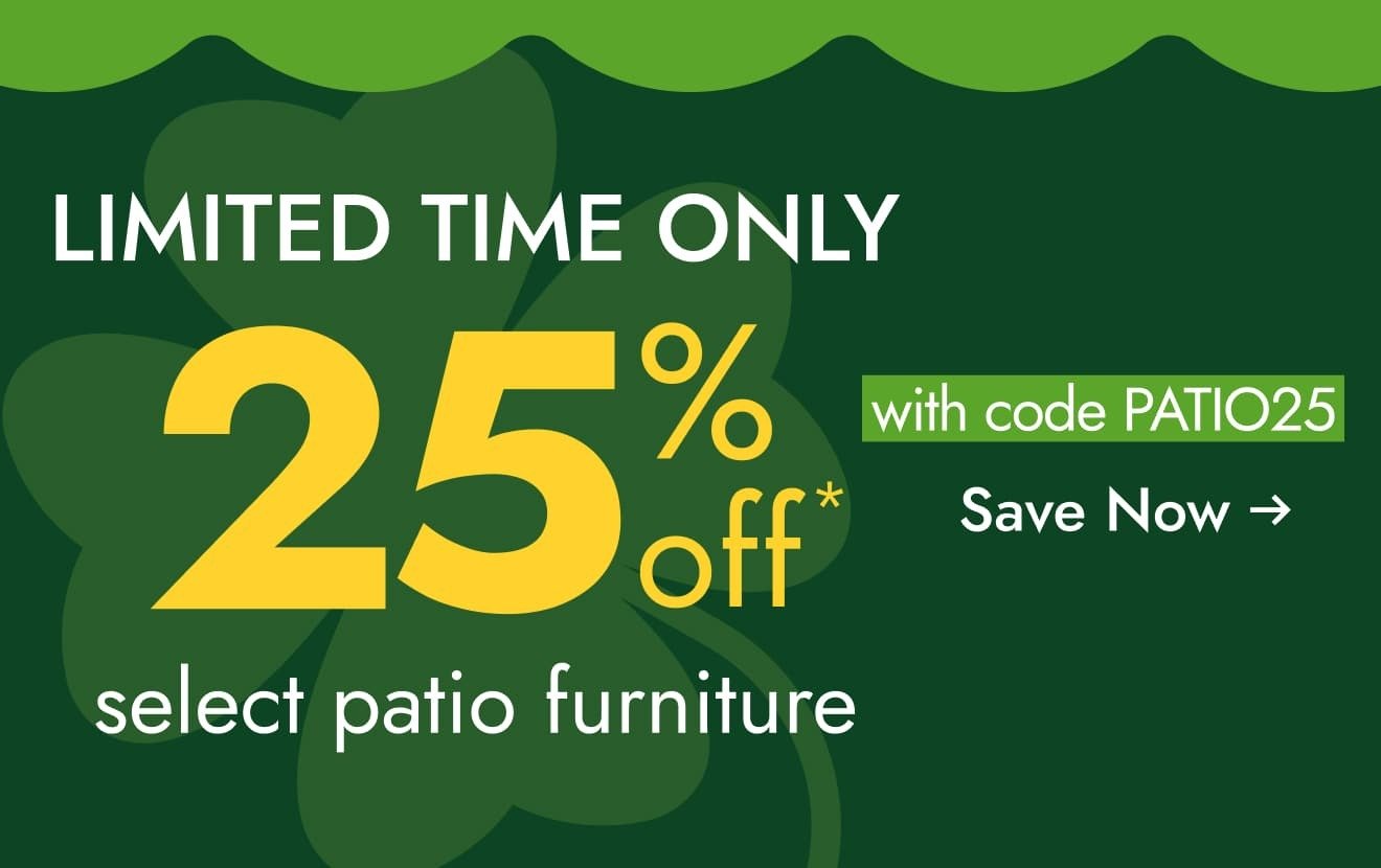 shop 25% off patio favorites