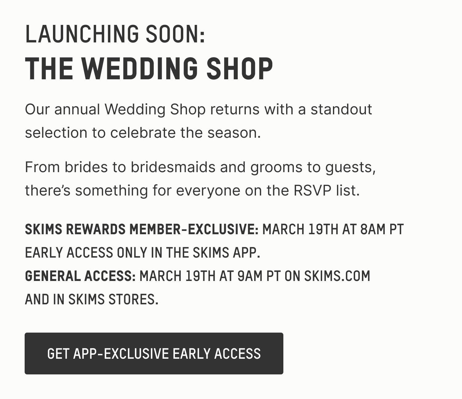 GET APP-EXCLUSIVE EARLY ACCESS