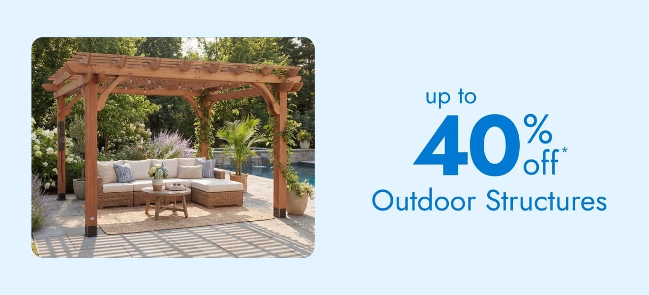 Outdoor Structures - Up to 30 % Off