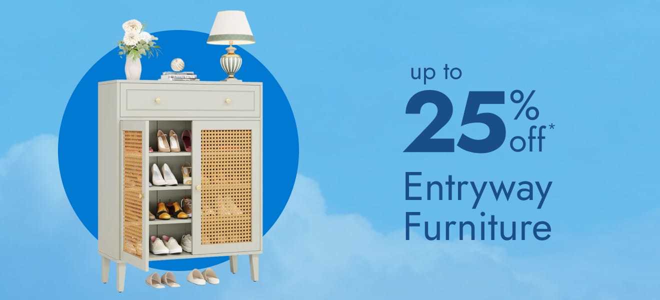 Entryway furniture - up to 25% off
