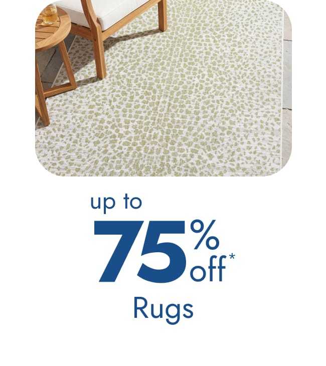 Rugs - up to 75% off