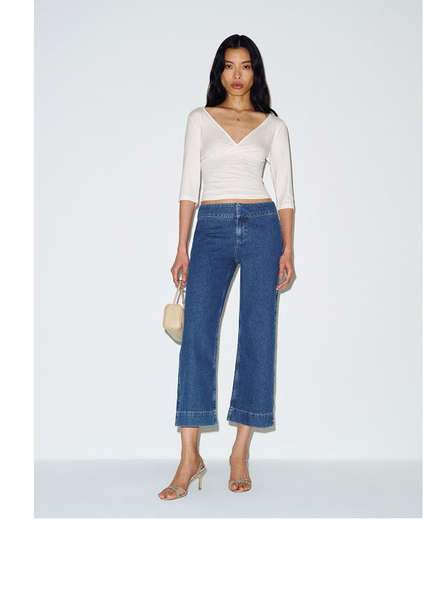 Kat Low Rise Straight Cropped Jeans