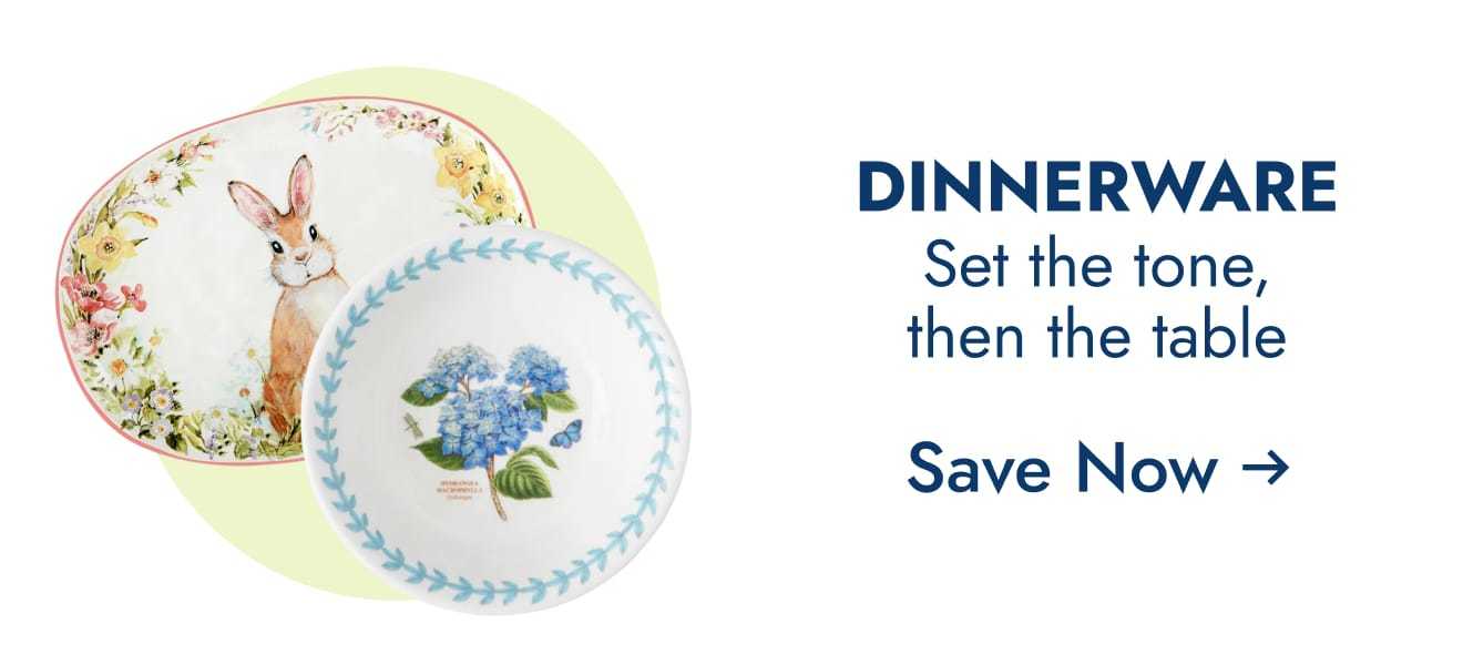 Dinnerware - set the tone, then the table