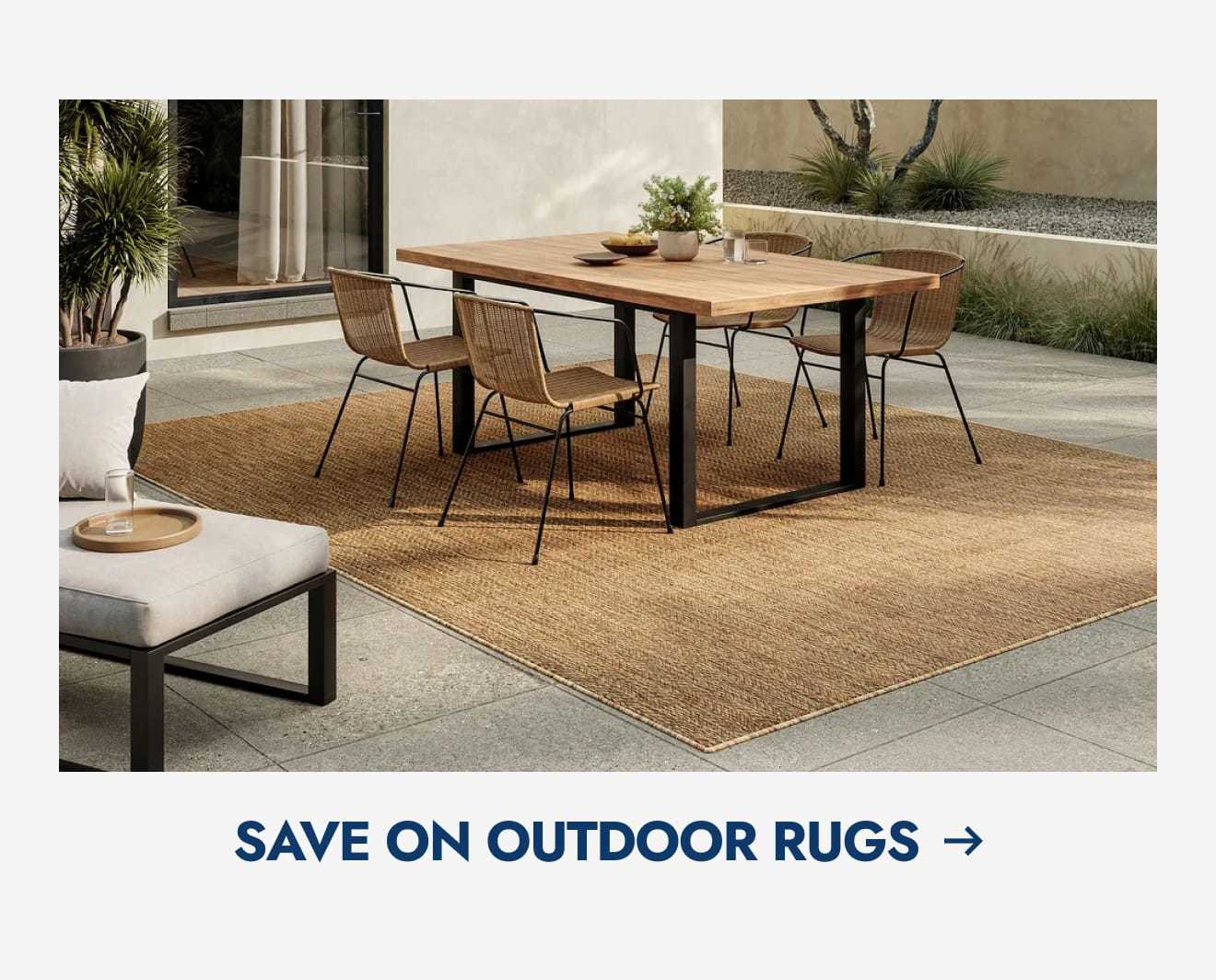 Save on outdoor rugs