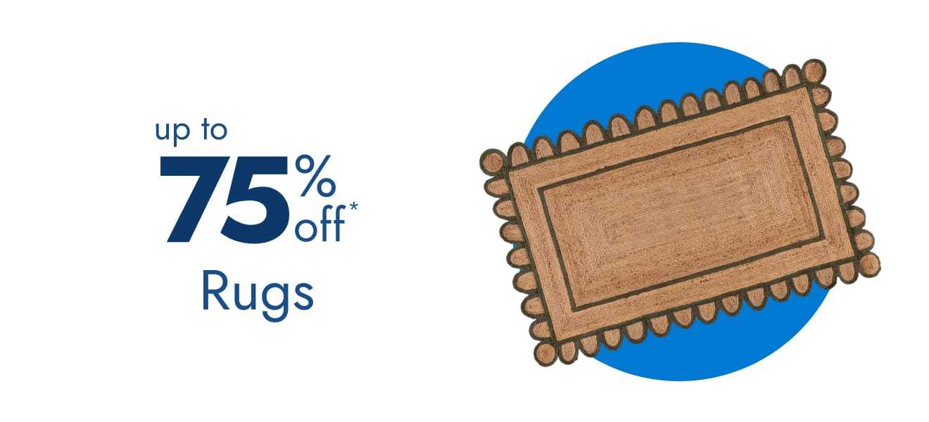 Rugs up to 75% off