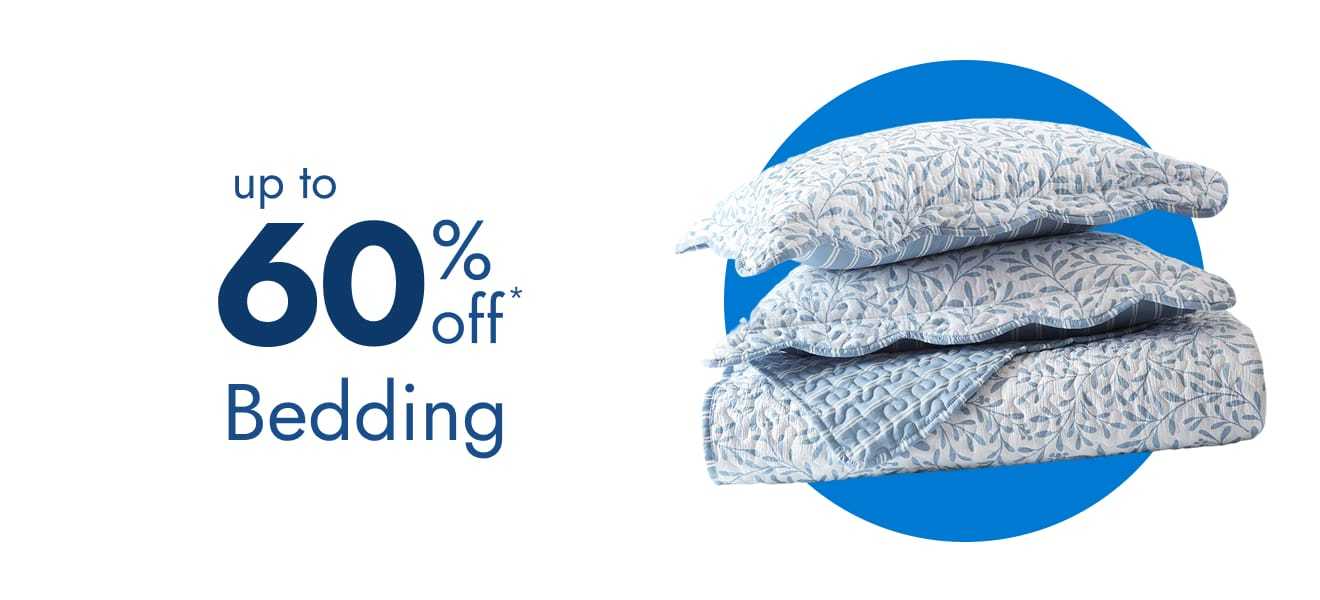 Bedding up to 60% off