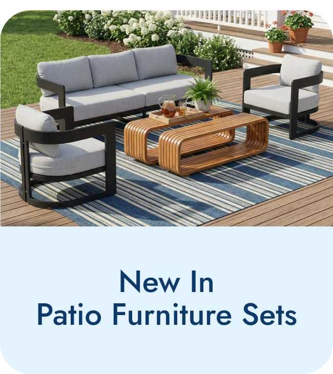 New in patio furniture sets