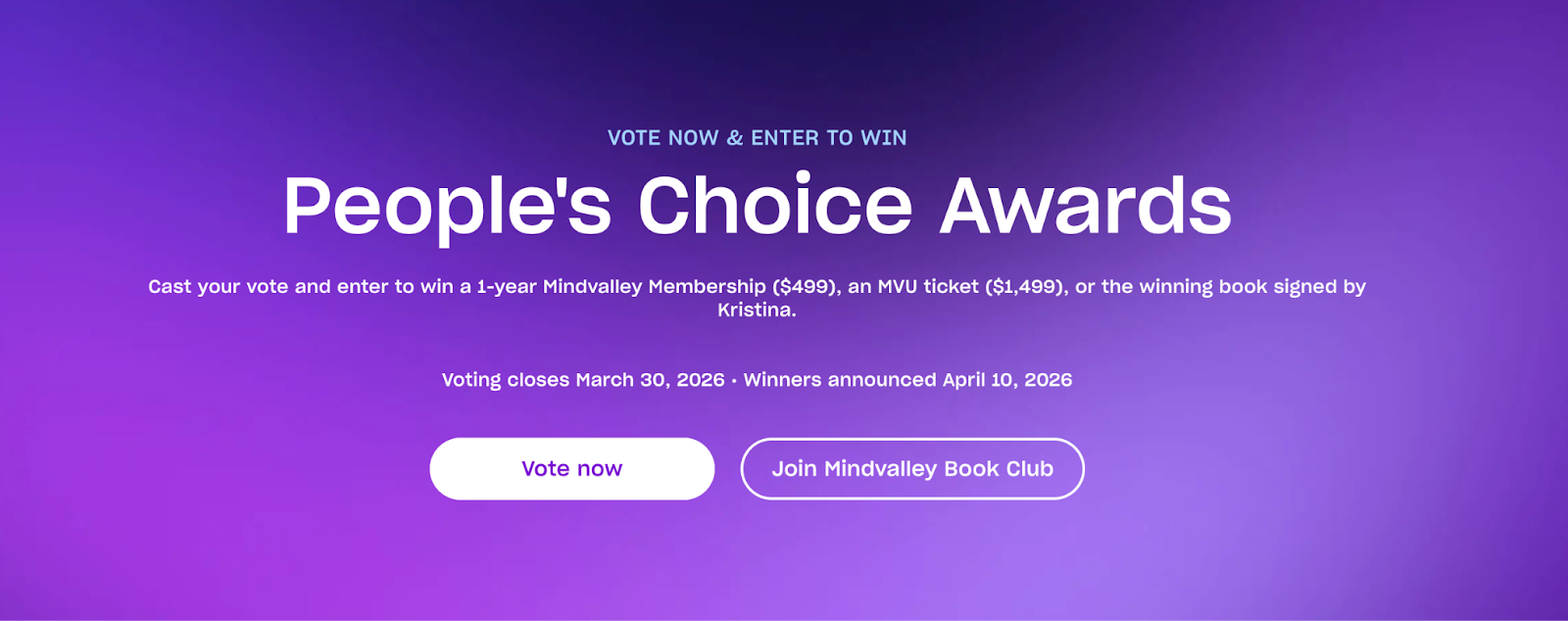 Vote for Your People's Choice Winner