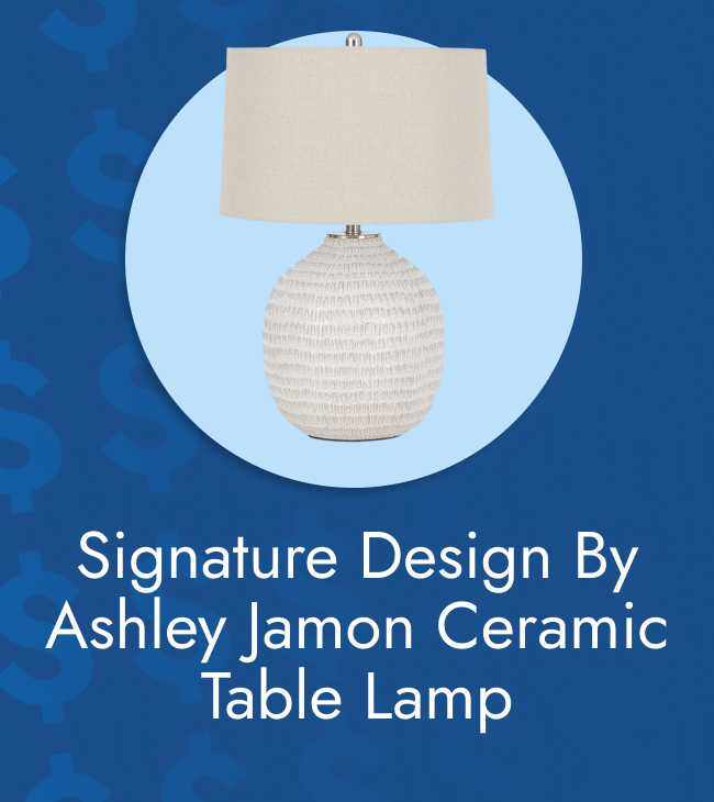 Signature design by Ashley Jamon ceramic table lamp