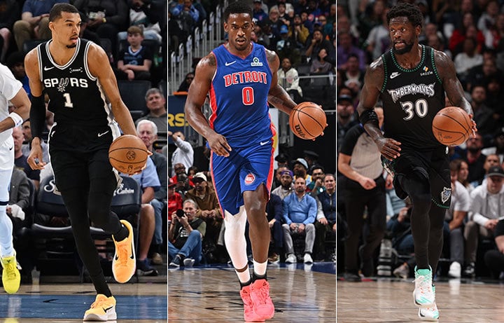 Victor Wembanyama, Jalen Duren, Julius Randle