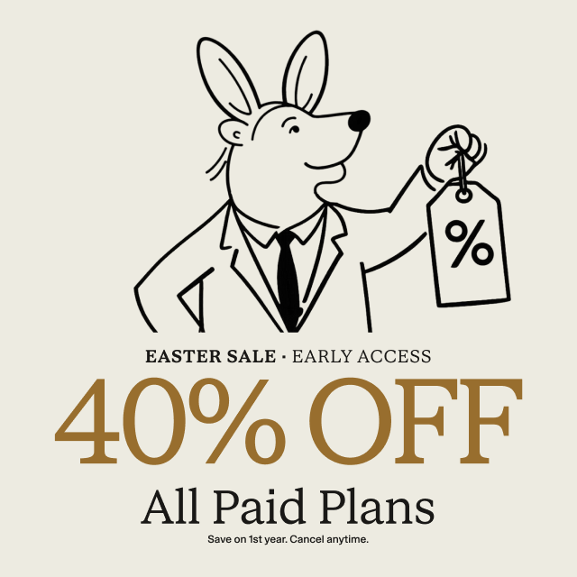 Early Access Easter Sale 40% Off
