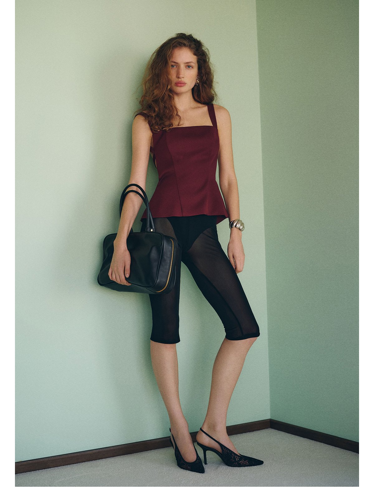 Jill Cropped Mesh Pant