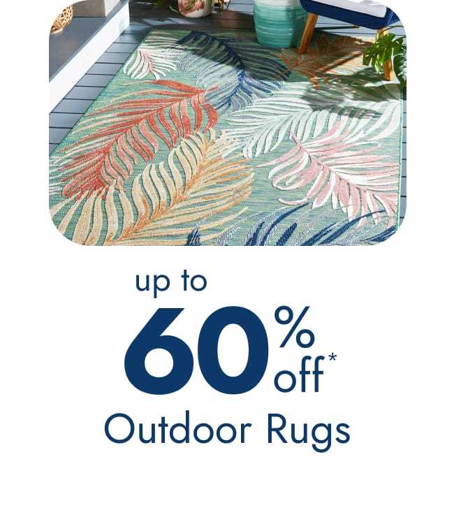 Up to 60% off outdoor rugs
