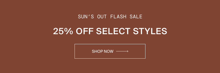 25% off select styles