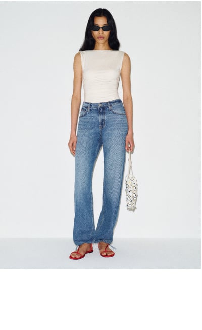 Reece Low Rise Denim Pants