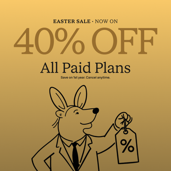 Easter Sale now on