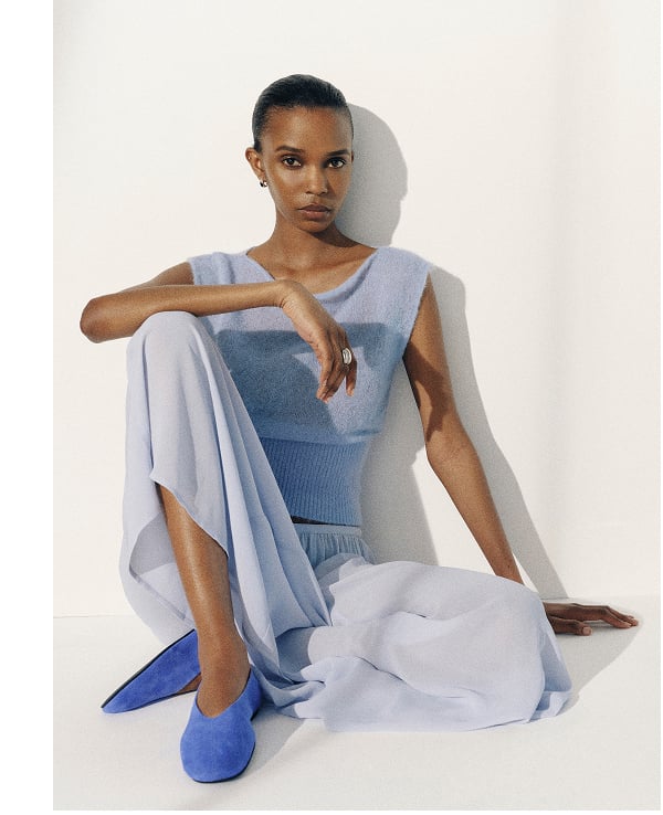 Rhiannon Sheer Alpaca Sweater Top