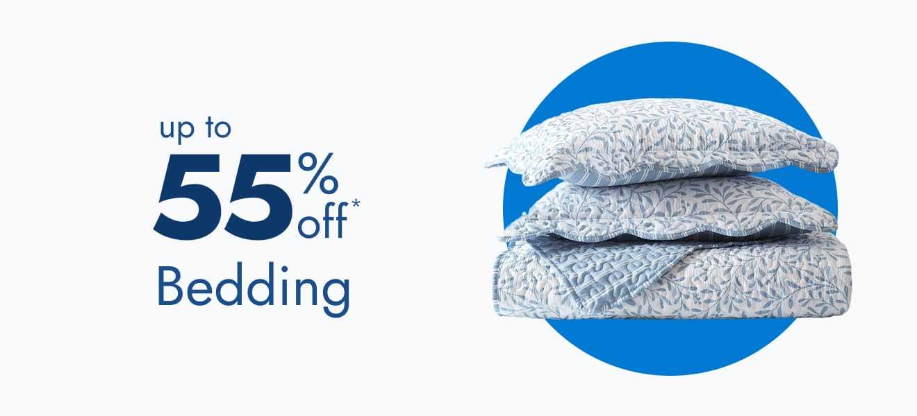 Up to 55% off Bedding
