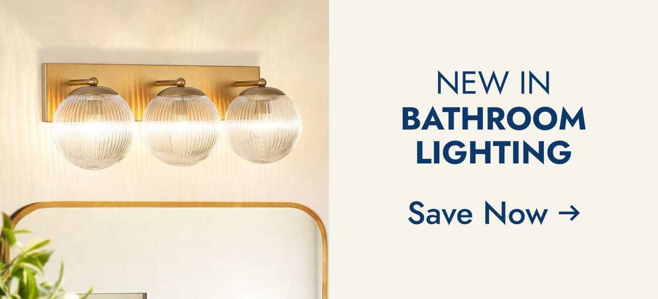 New in bathroom lighting