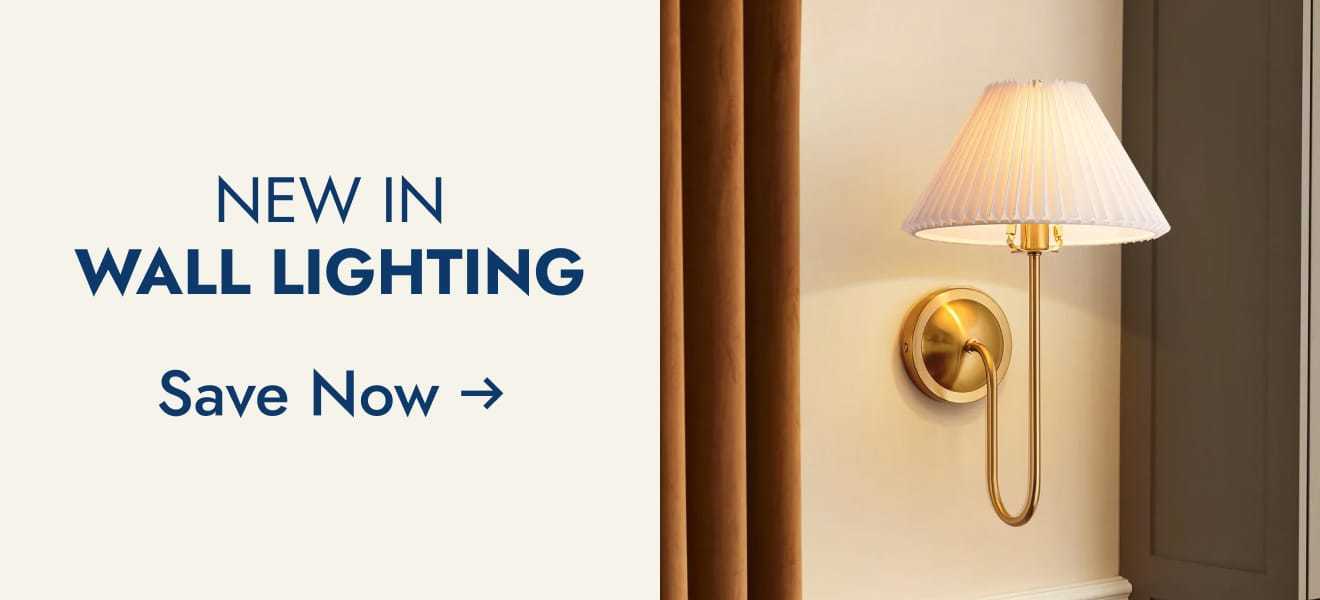 New in wall lighting