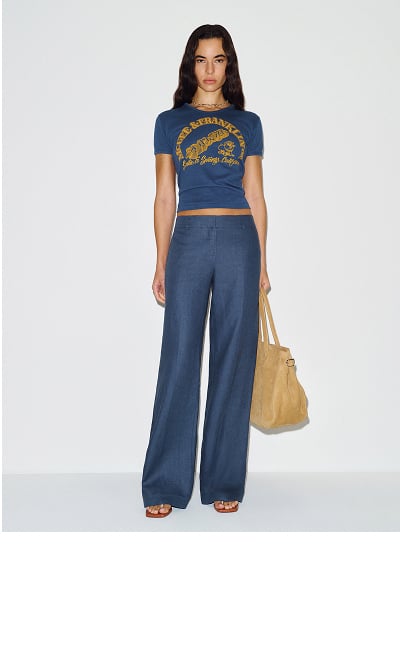 Gisele Low Rise Linen Pant