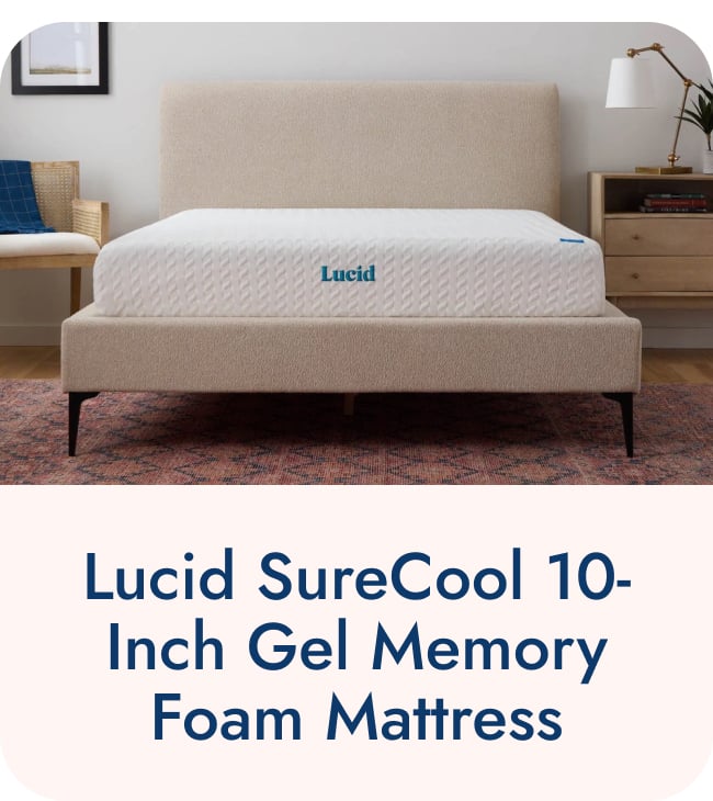 Lucid SureCool 10-inch Gel Memory Foam Mattress