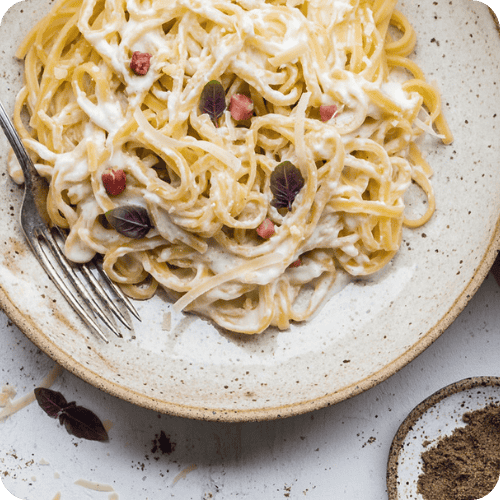 an easy pasta carbonara