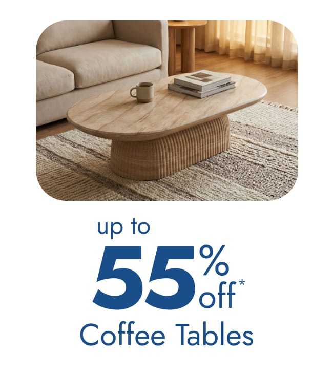 Up to 55% off coffee tables