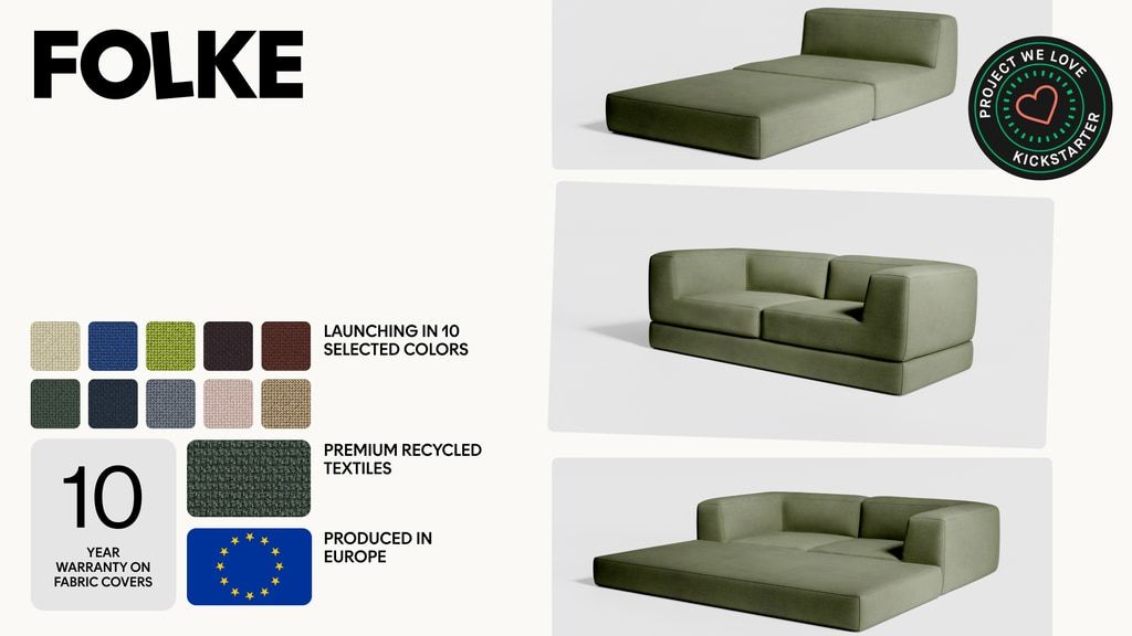 Folke: One Sofa, Four Modules, Endless Combinations