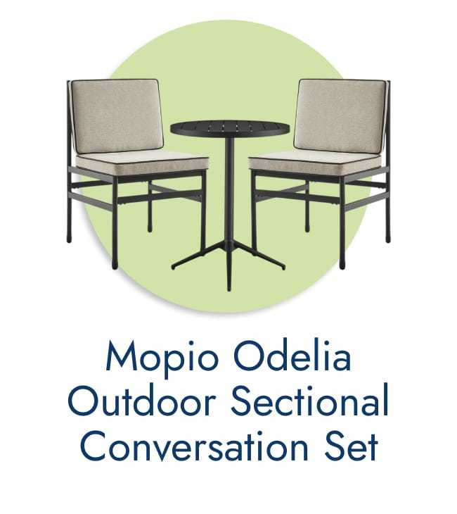 Mopio Odelia Outdoor Sectional Conversation Set