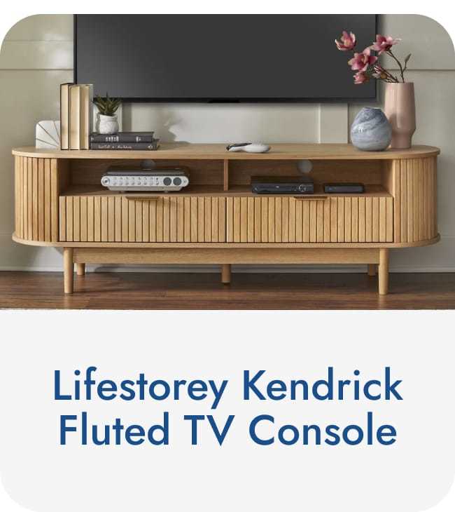 Lifestorey Kendrick Fluted TV Console
