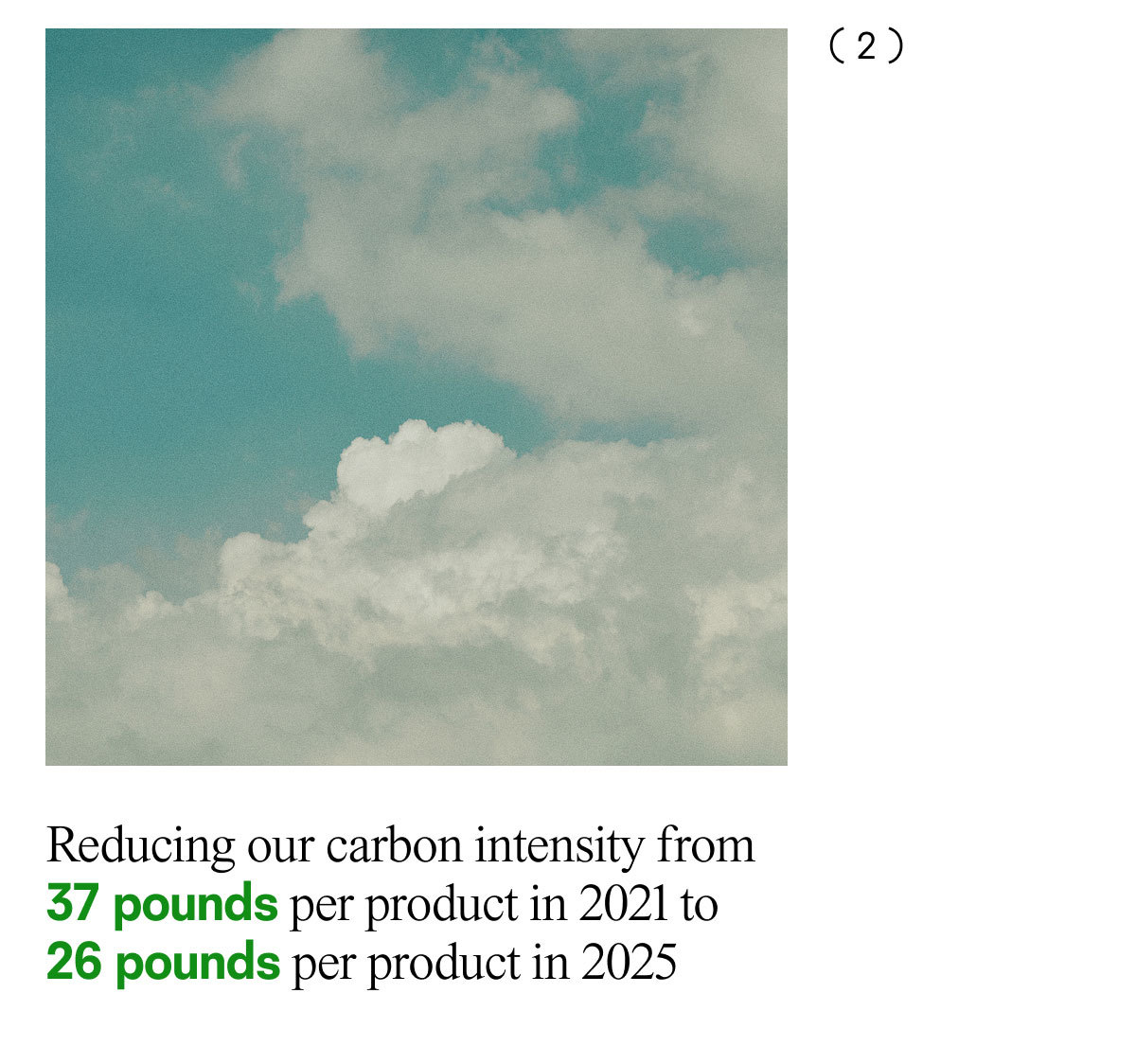 Reducing our carbon intensity