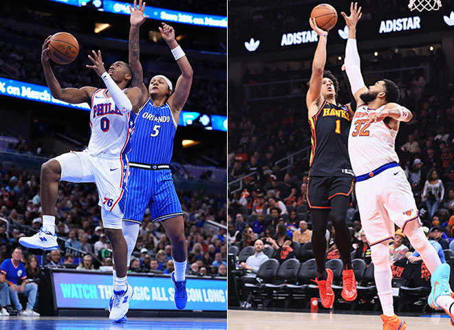 Tyrese Maxey, Paolo Banchero, Jalen Johnson, Karl-Anthony Towns