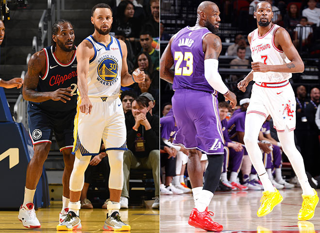 Kawhi Leonard, LeBron James, Kevin Durant