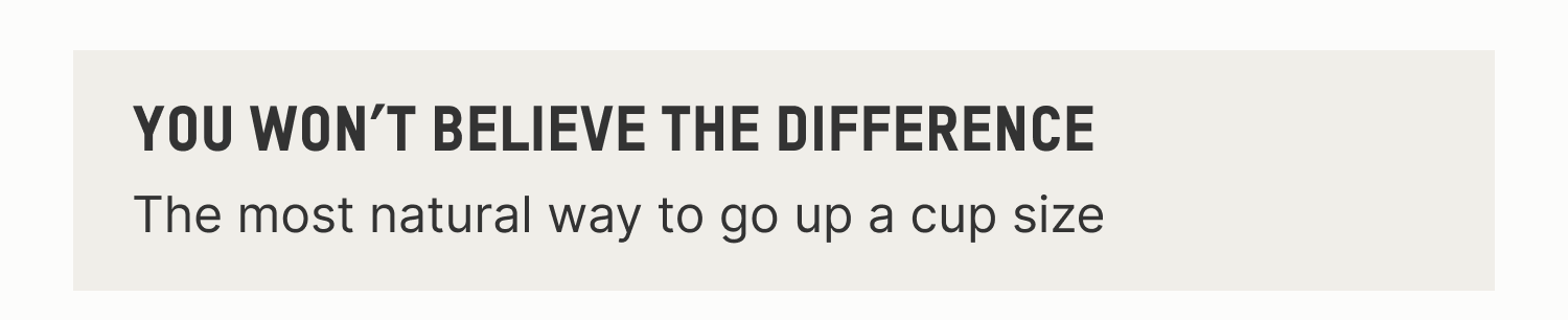 YOU WON'T BELIEVE THE DIFFERENCE