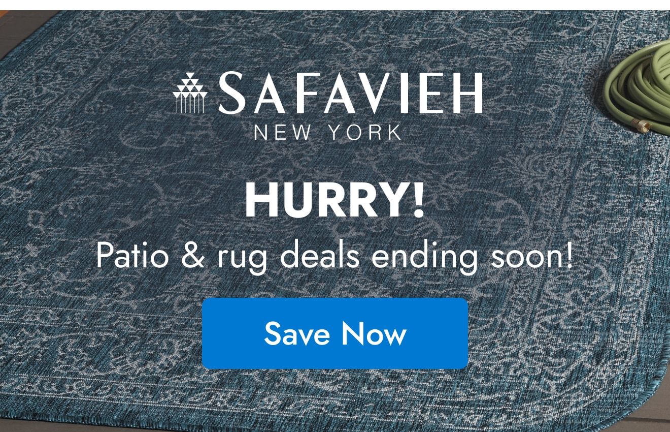 Safavieh: Hurry! Patio + rug deals ending soon!--save now