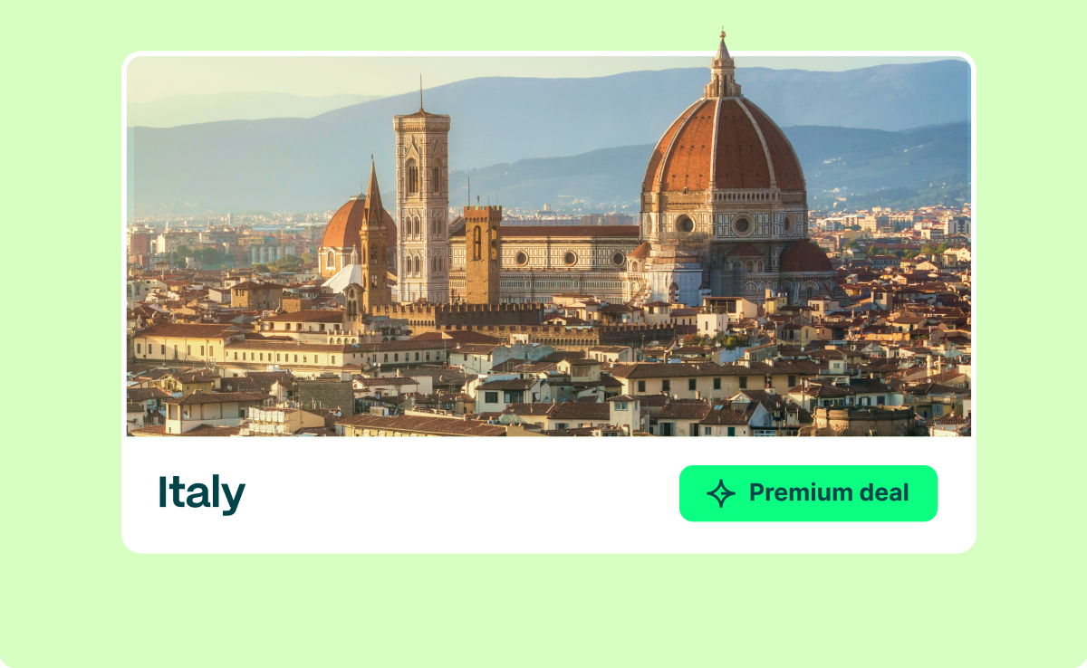 Italy. Premium deal