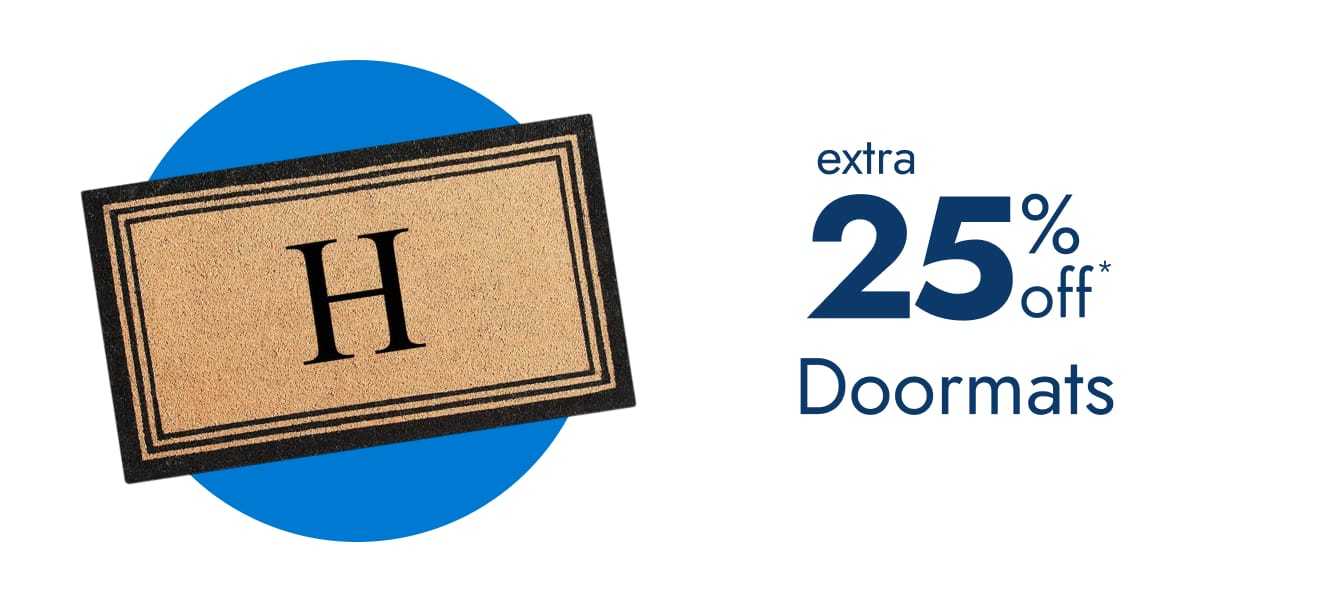 Extra 25% off doormats