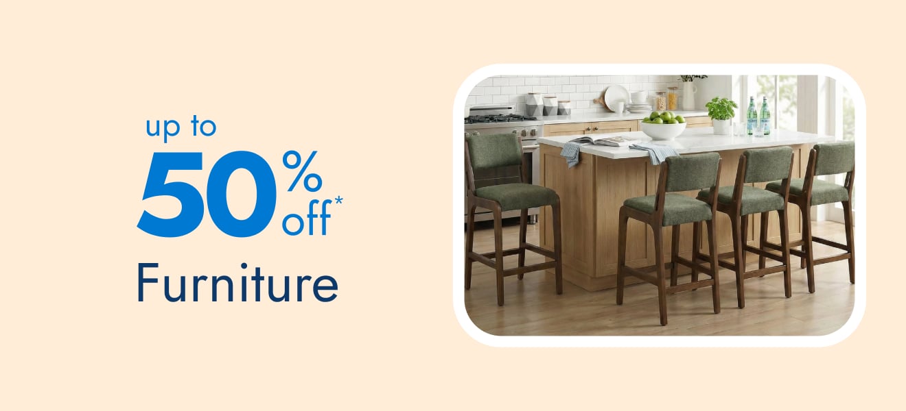 Up to 50% off furniture