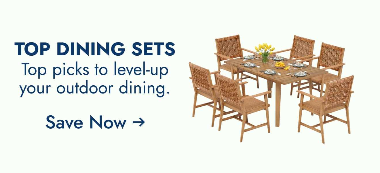 Top dining sets--top picks to level-up your outdoor dining--save now