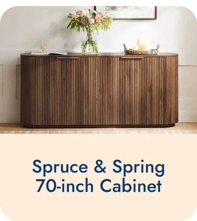 Spruce & sprincg 70-inch cabinet