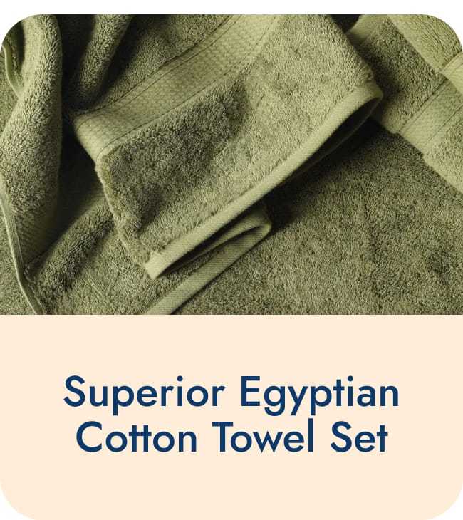 Superior Egyption cotton towel set