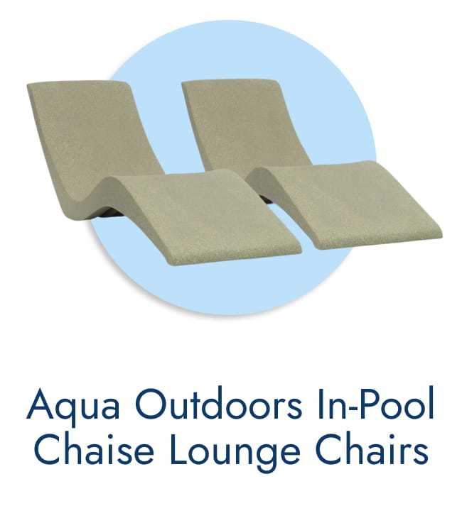 Aqua Outdoors in-pool chaise lounge chairs