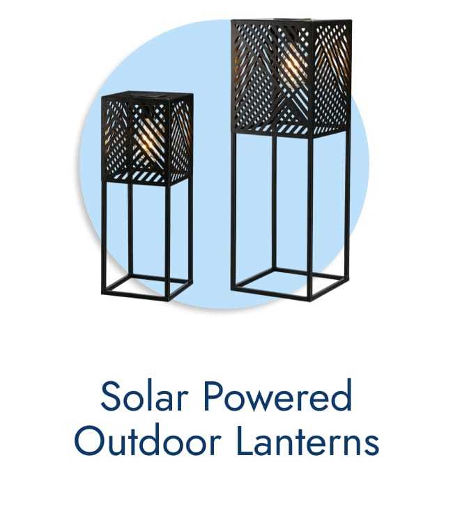 Solar powered outdoor lanterns